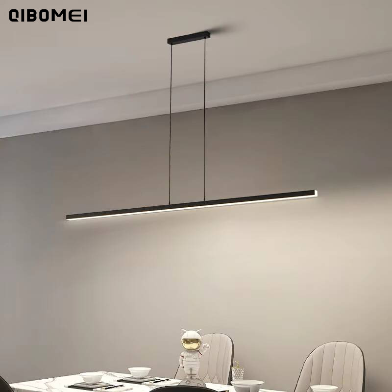 Decor Lighting Cy - 간단한 한 단어 레스토랑 Led 펜던트
