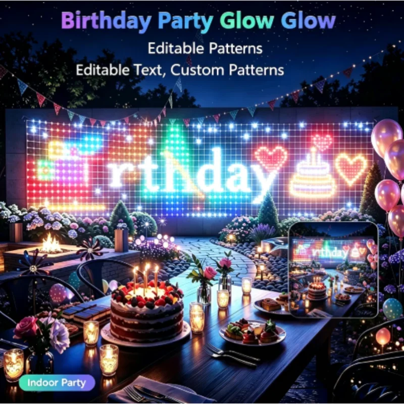RGBIC LED 야외용 네트 조명, 크리스마스 장식용 - Lighting Christmas Decor 리뷰 및 가격