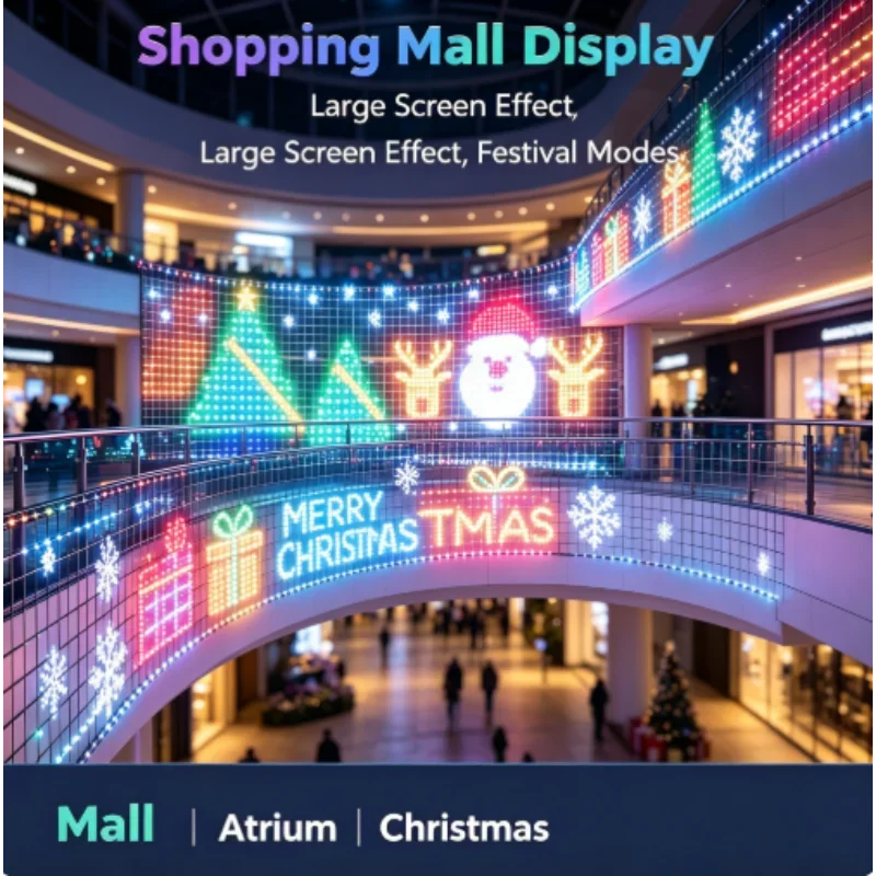 RGBIC LED 야외용 네트 조명, 크리스마스 장식용 - Lighting Christmas Decor 리뷰 및 가격