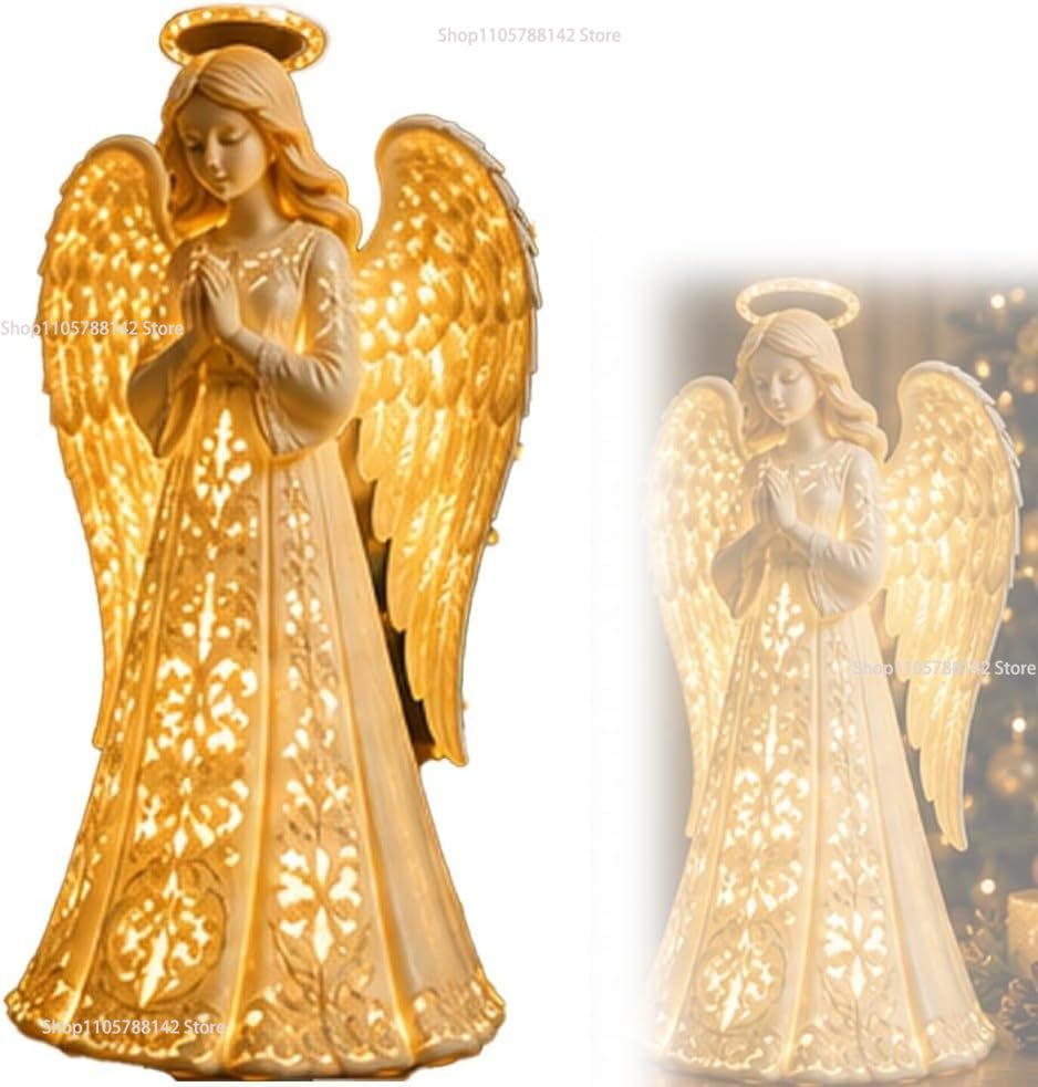 크리스마스 천사 축복 벽 조명, 반짝이는 별이 빛나는  - Lighting Christmas Decor 리뷰 및 가격