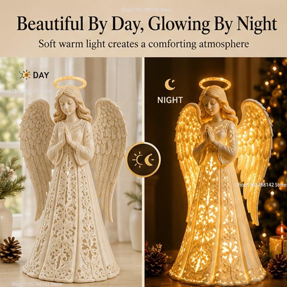 크리스마스 천사 축복 벽 조명, 반짝이는 별이 빛나는  - Lighting Christmas Decor 리뷰 및 가격