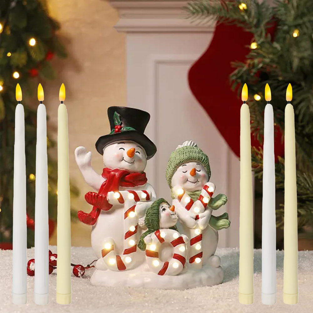 6pcs LED 무불꽃 테이퍼 양초 조명, 배터리로 작 - Lighting Decoration Ideas 리뷰 및 가격