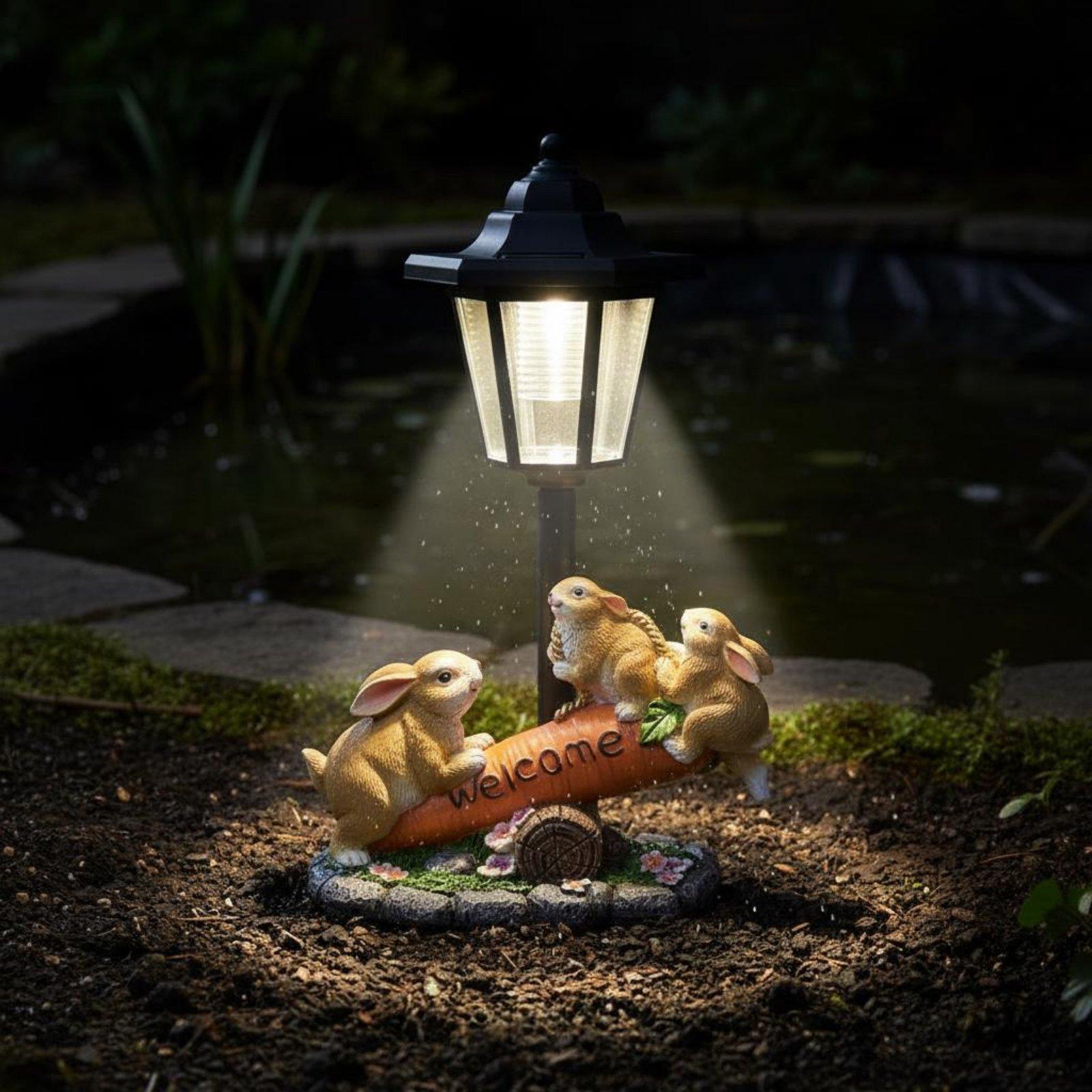 태양광 토끼 장식 조각상, 산책로를 위한 선물 아이디어 - Lighting Decoration Ideas 리뷰 및 가격