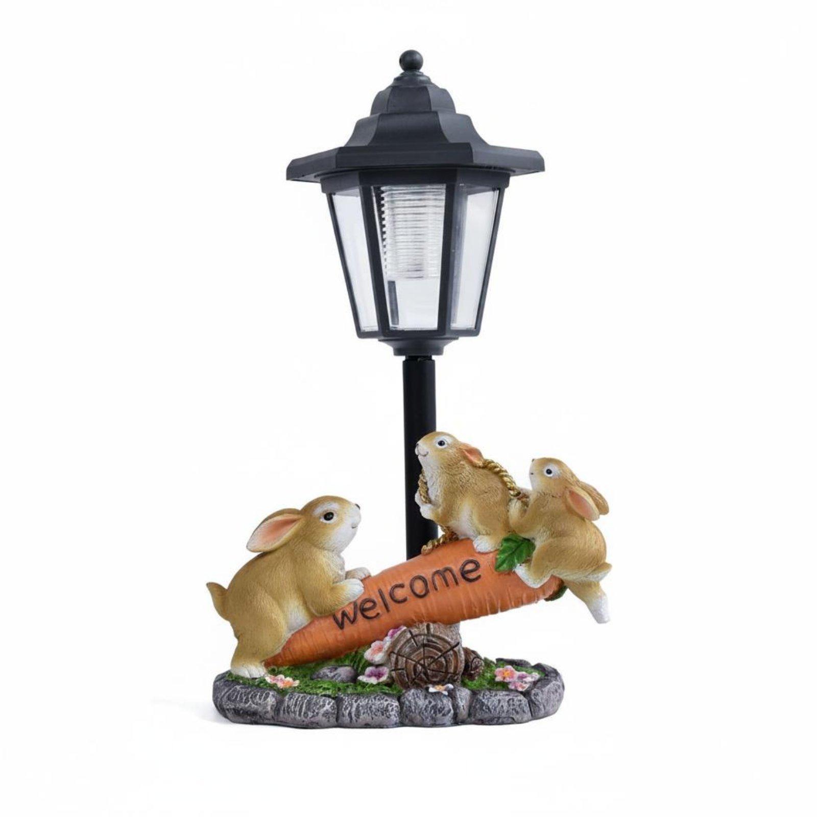 태양광 토끼 장식 조각상, 산책로를 위한 선물 아이디어 - Lighting Decoration Ideas 리뷰 및 가격
