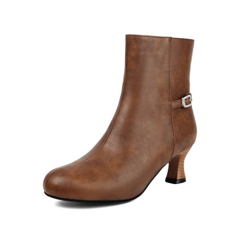 두꺼운 굽 지퍼형 빅사이즈 피콜리노스 부츠 여성용 신발 - Up Lighting Decor 리뷰 및 가격