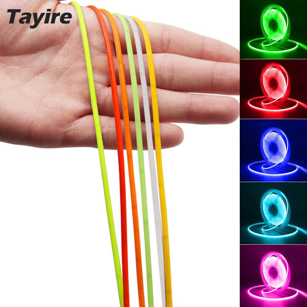 2mm 2.7mm 초슬림 COB LED 스트립 라이트, - Lighting Mcqueen Bedroom Decor 리뷰 및 가격