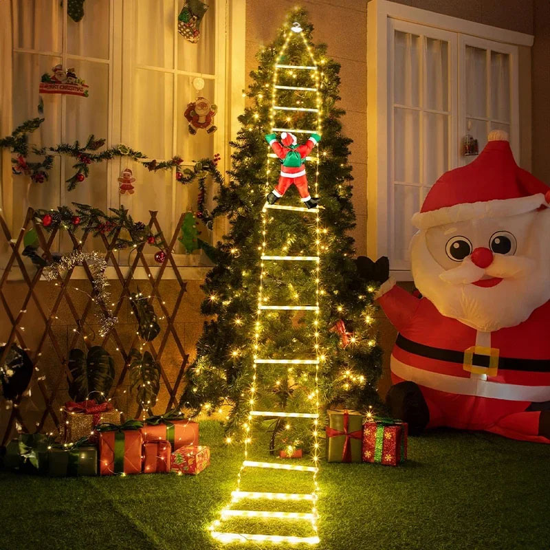 LED 크리스마스 조명 산타클로스 장식 사다리형 조명줄 - Lighting Christmas Decor 리뷰 및 가격