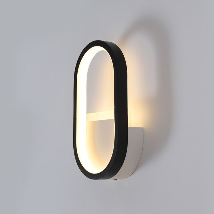 현대적인 북유럽 LED 벽등, 미니멀리스트 블랙 기하학 - Decor Lighting Lamps 리뷰 및 가격