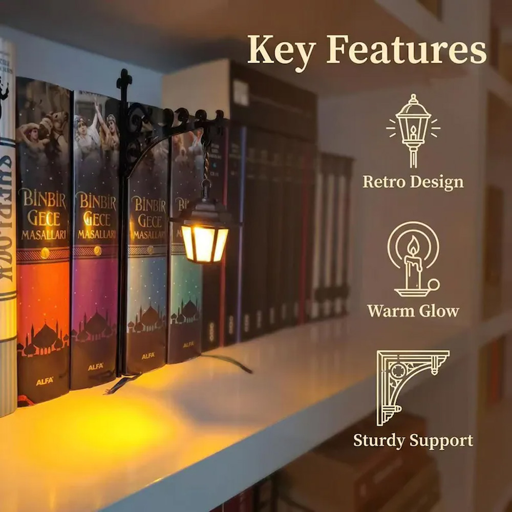 도서관 랜턴 장식용 책장 조명 레트로 도서관 랜턴 책장 - Decor Lighting Lamps 리뷰 및 가격