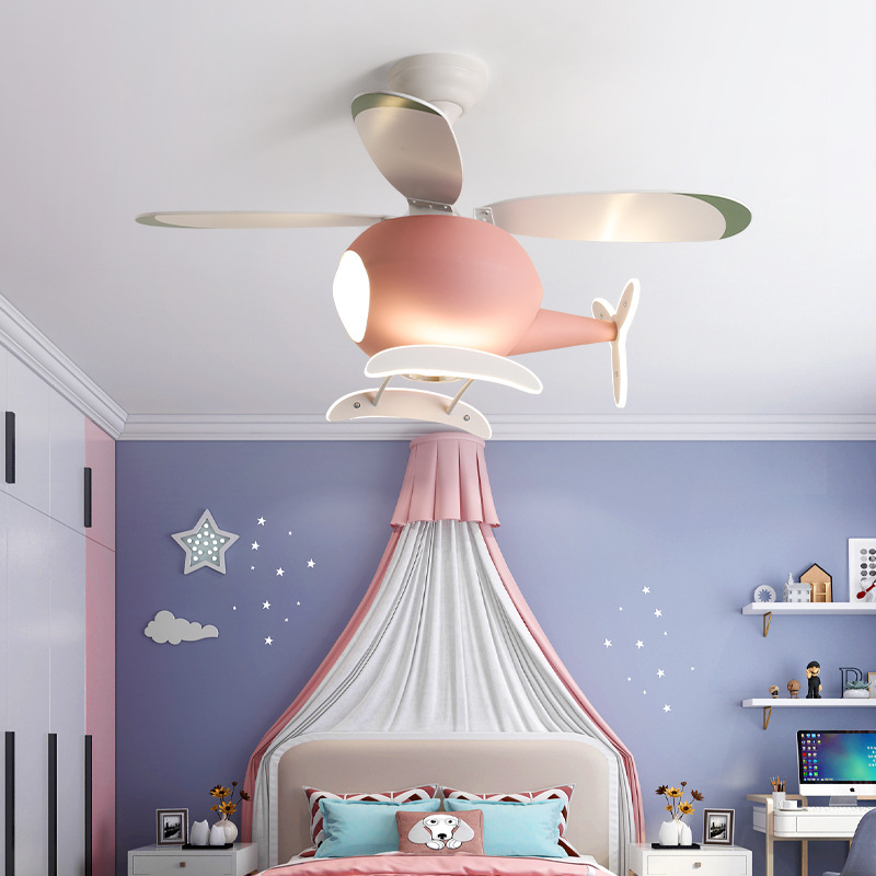 현대 창조적 인 만화 비행기 팬 라이트 간단한 장식 L - Decor Lighting Lamps 리뷰 및 가격