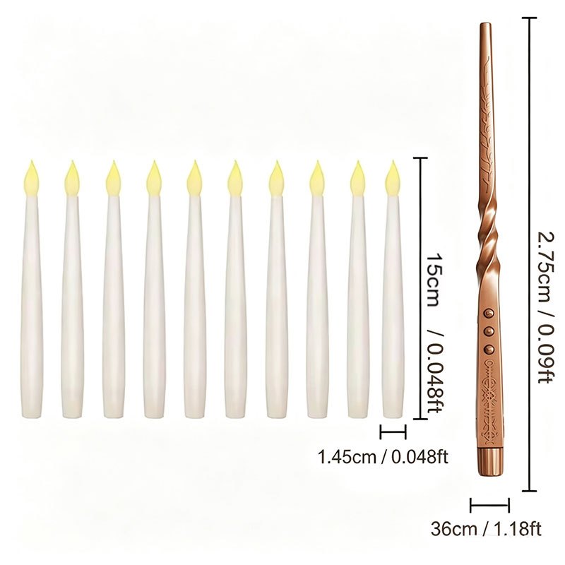 마법의 떠다니는 양초(봉 포함), 불꽃 없는 LED 걸 - Lighting Decoration Ideas 리뷰 및 가격