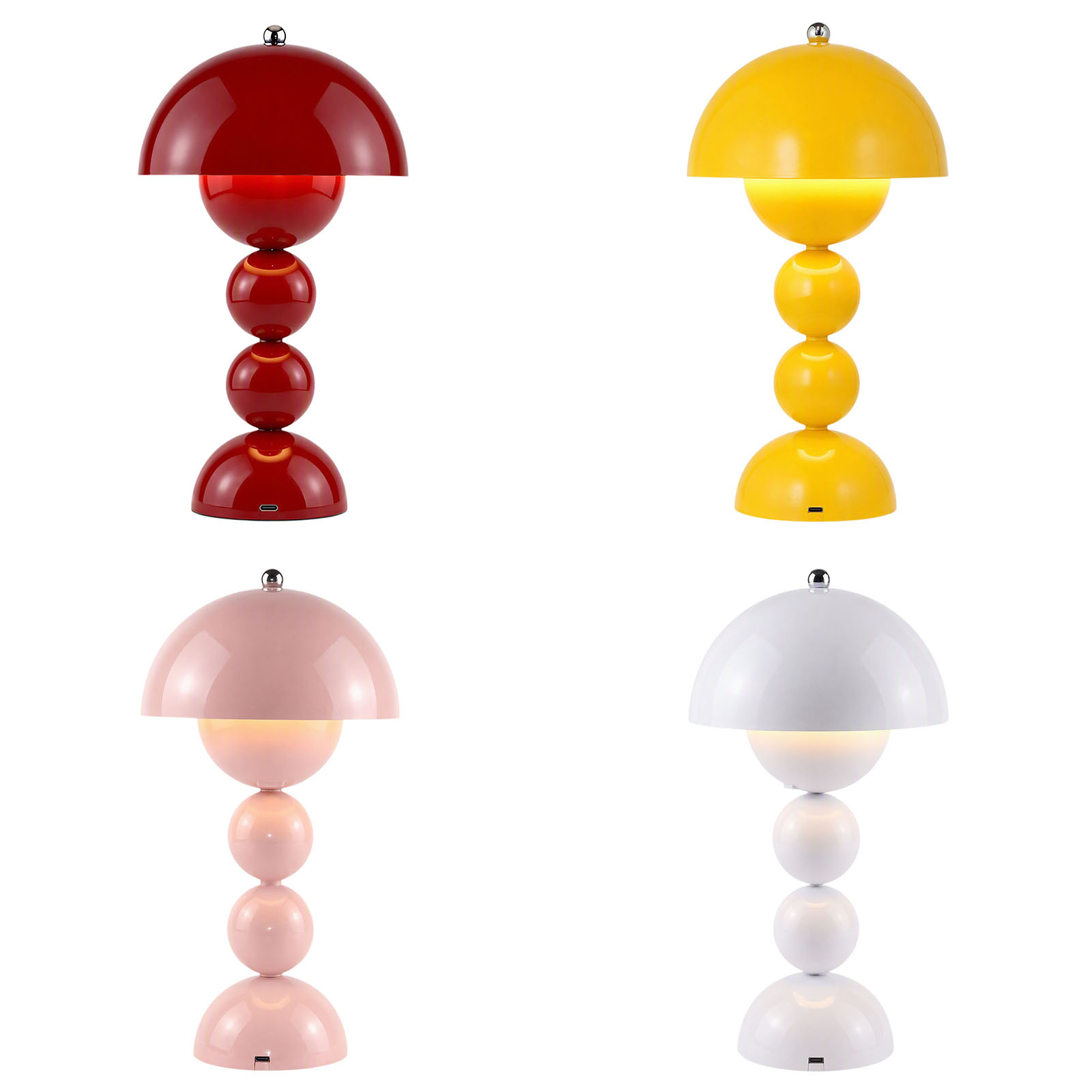 빈티지 스타일의 버섯 모양 테이블 램프, USB LED - Decor Lighting Lamps 리뷰 및 가격