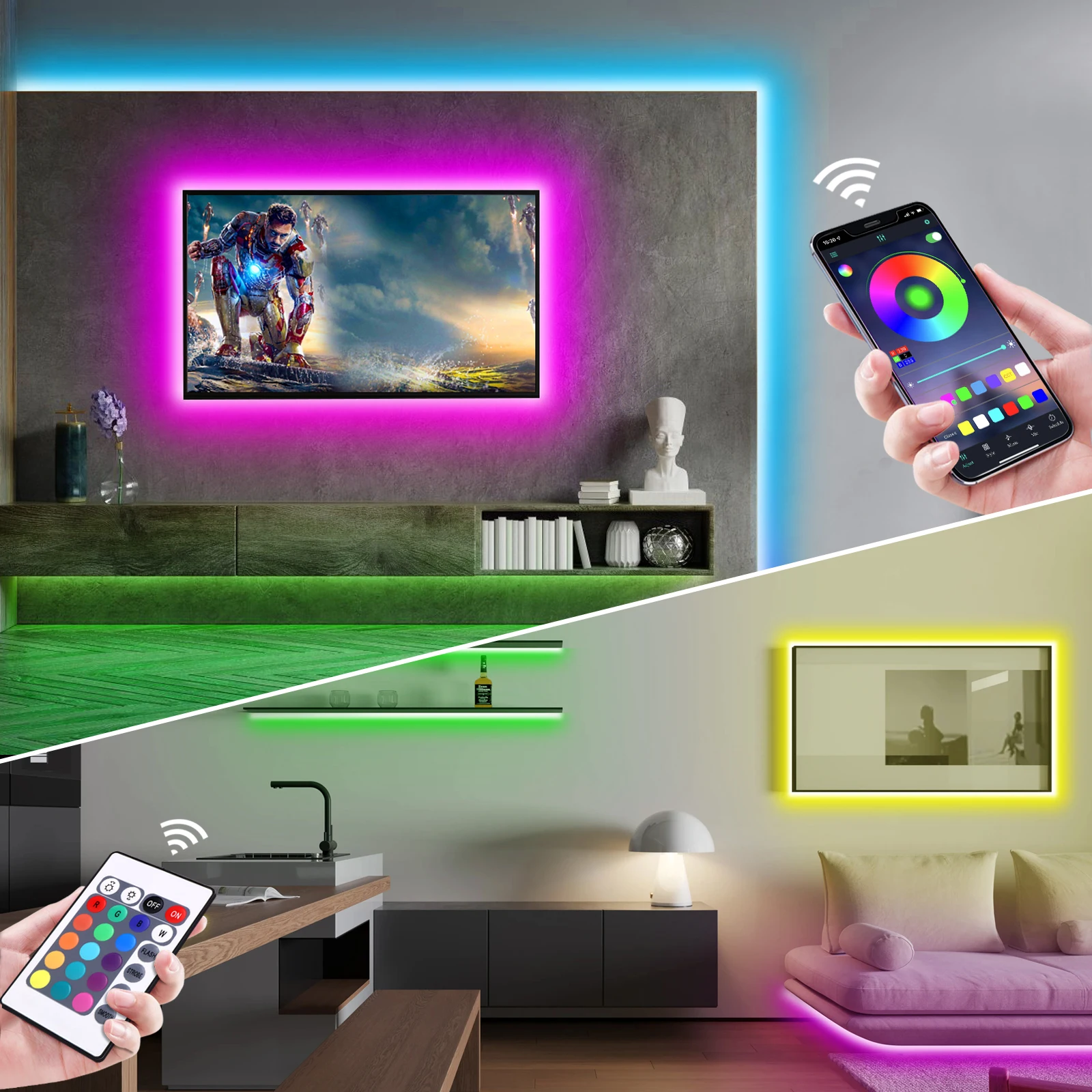 1-5m RGB LED 네온 스트립 라이트 5V USB - Lighting Decoration Ideas 리뷰 및 가격
